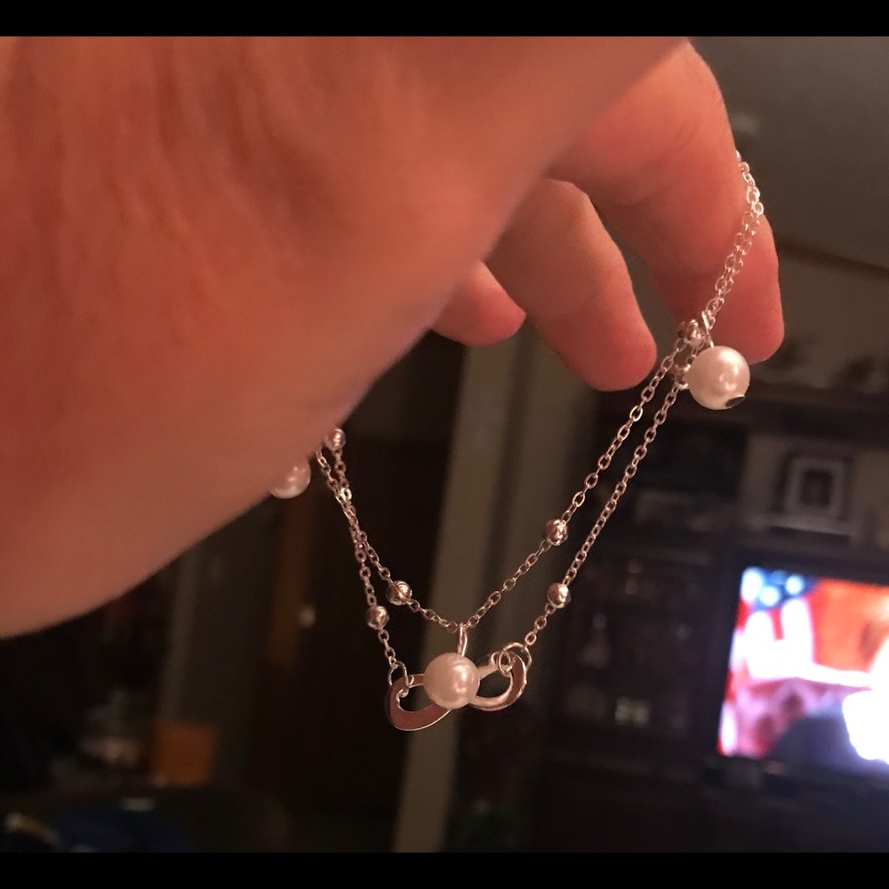 Infinity pearl anklet - Picture 8 of 8